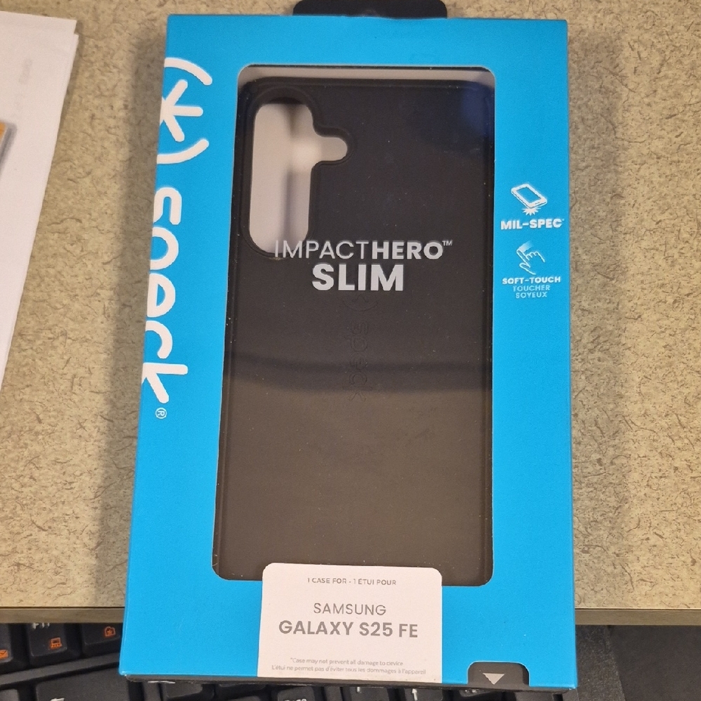 Speck ImpactHero Slim Case for Samsung Galaxy S25 FE - Black